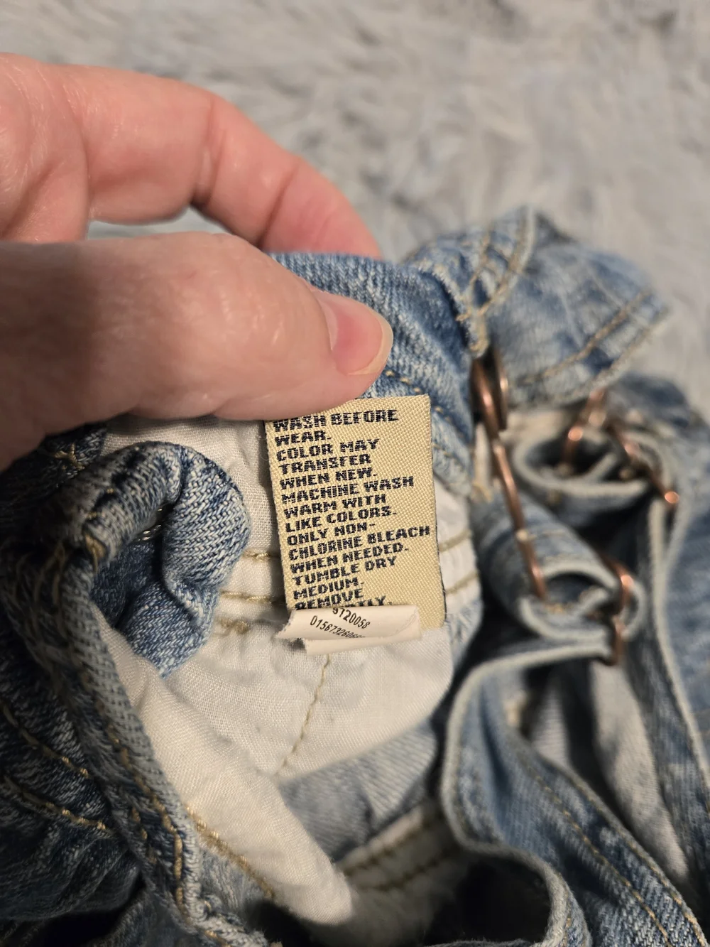 Vintage OshKosh B'gosh Denim Jumper Overall Dress 6M